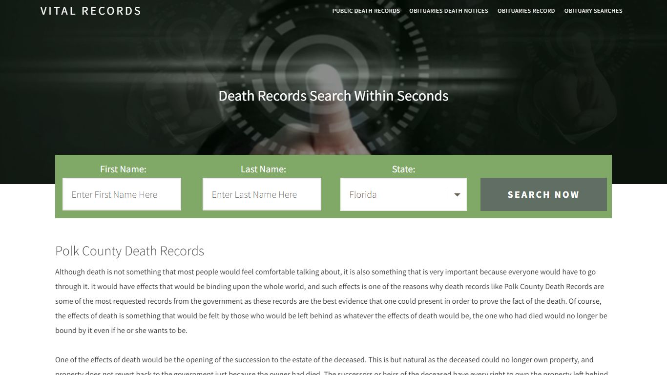 Polk County Death Records |Enter Name and Search|14 Days Free